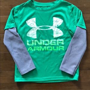 Boys Under Armour Green Top